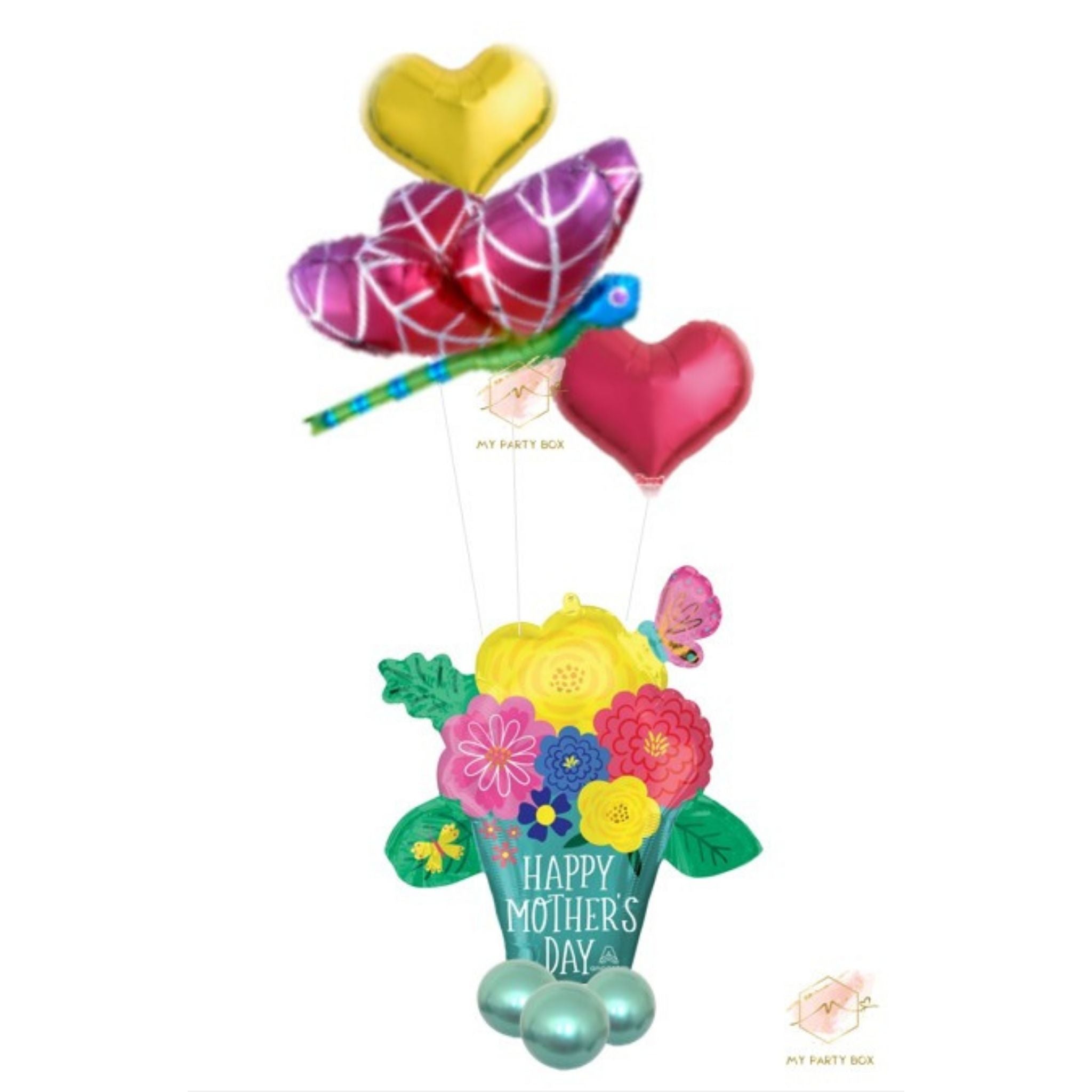My Party Box Happy Mother's Day Deluxe Flower Pot Balloon Bouquet