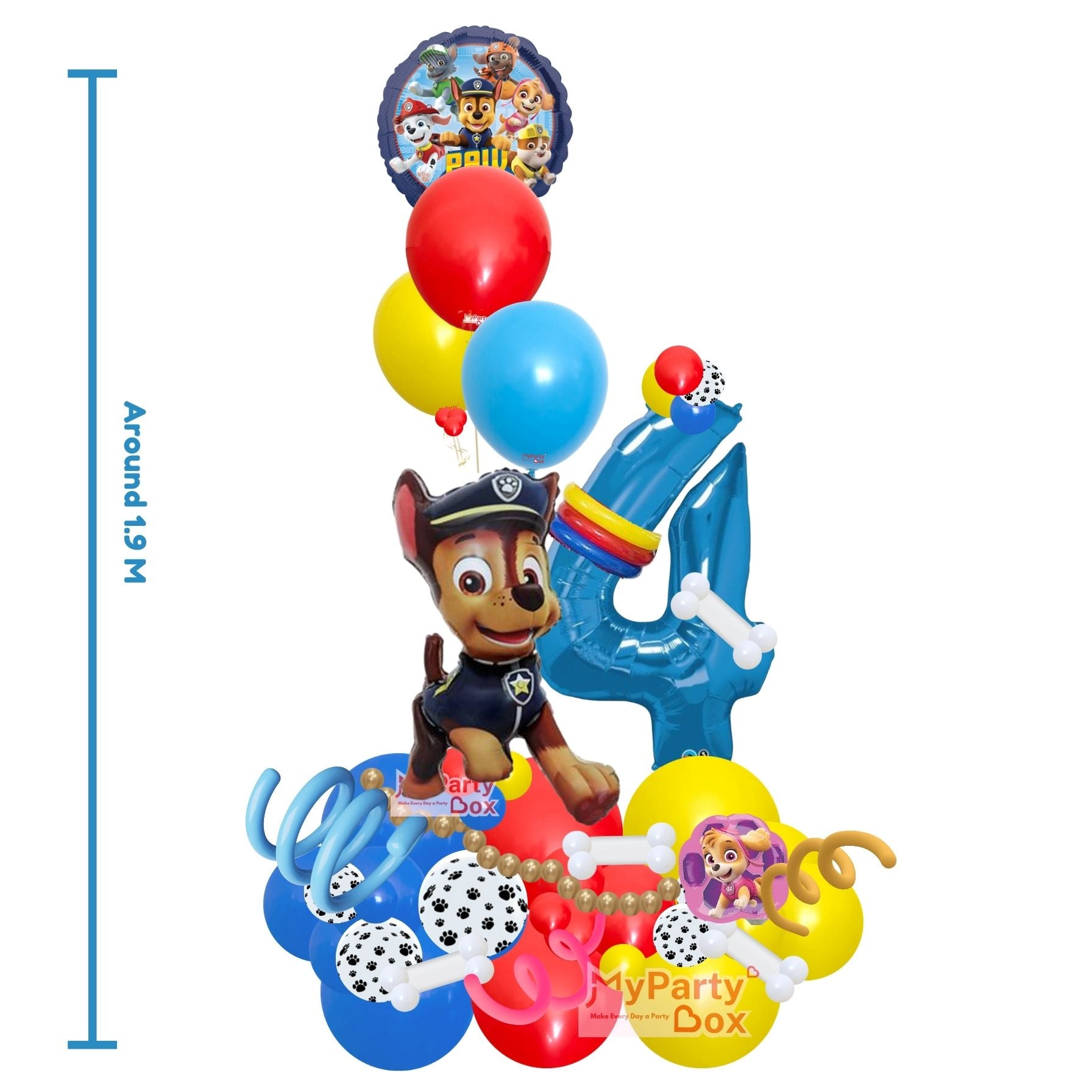 Paw Patrol Chase Balloon bouquet