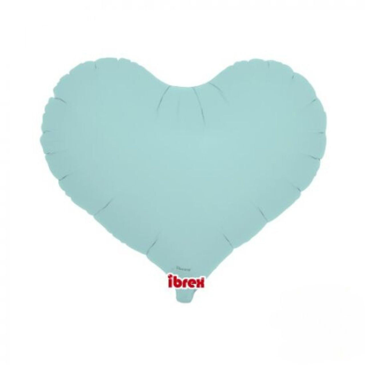 Pastel Blue Jelly Heart Foil Balloon (unpackaged)