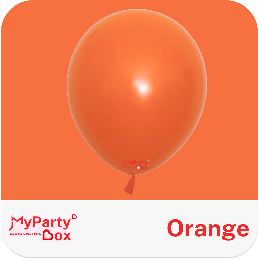 Sempertex Orange Latex Balloon Color Chart