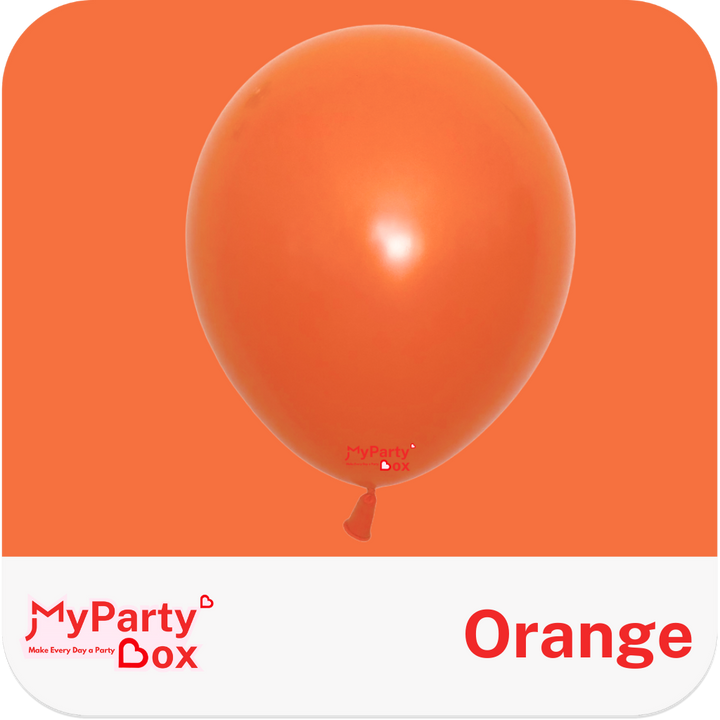Sempertex Orange Latex Balloon Color Chart