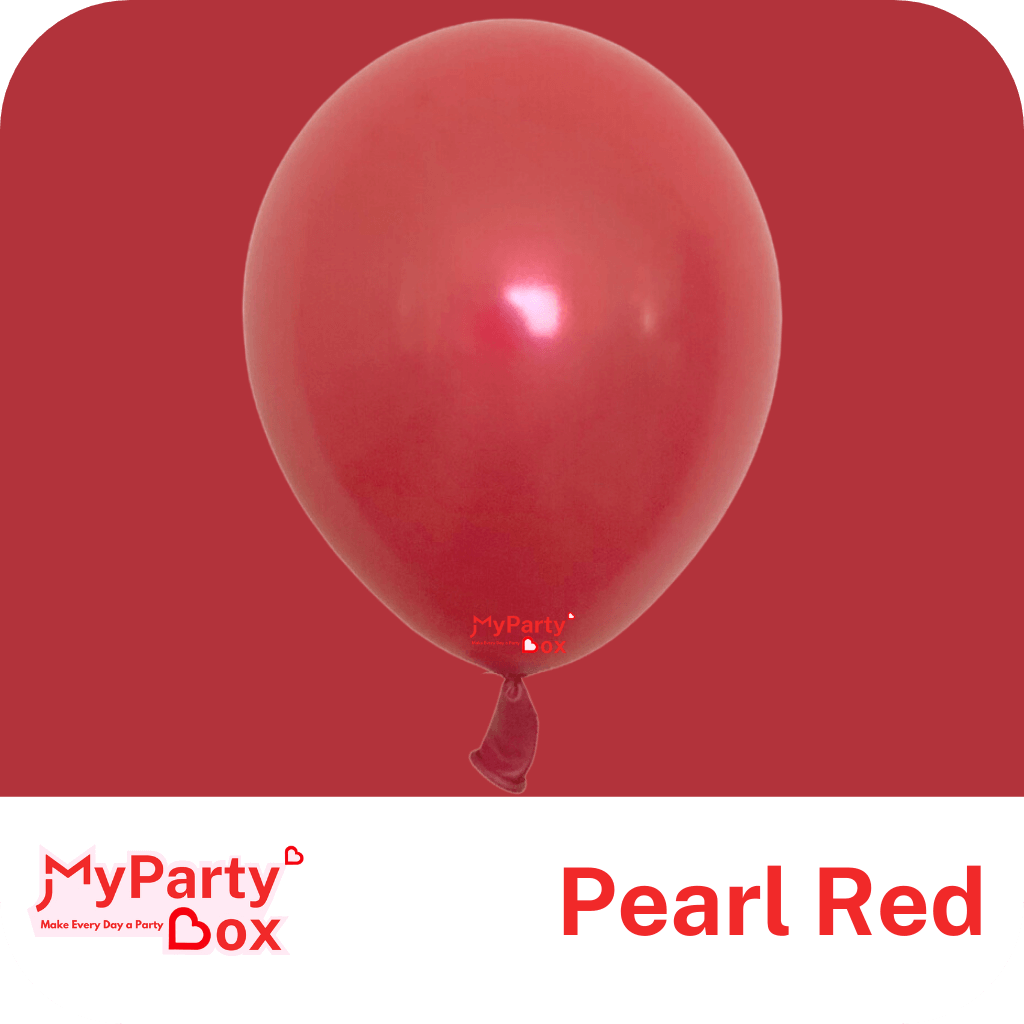 11" (28cm) Pearl Ruby Red Latex Balloon