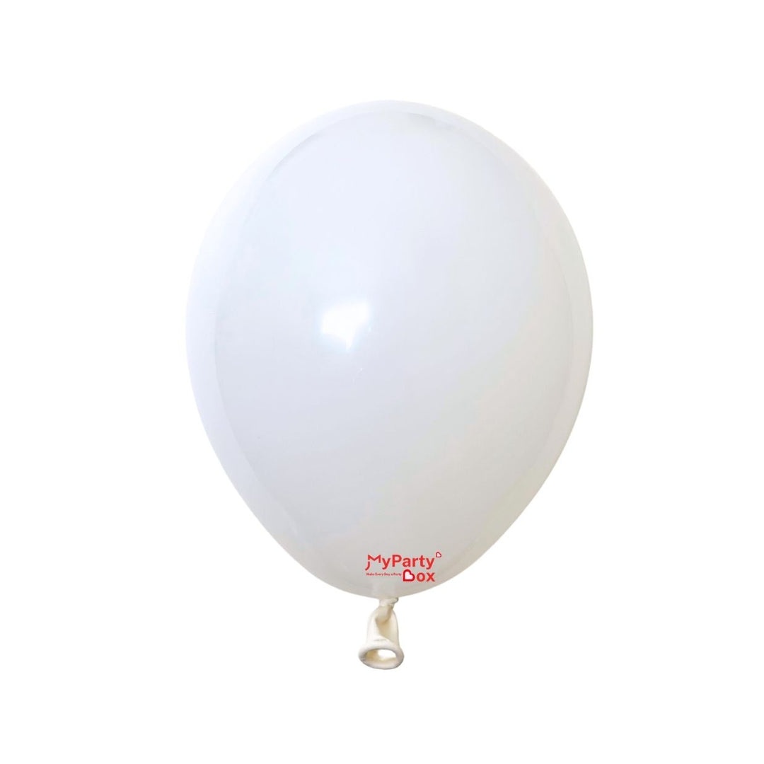 Sempertex White Regular 12"(30cm) Latex Balloon