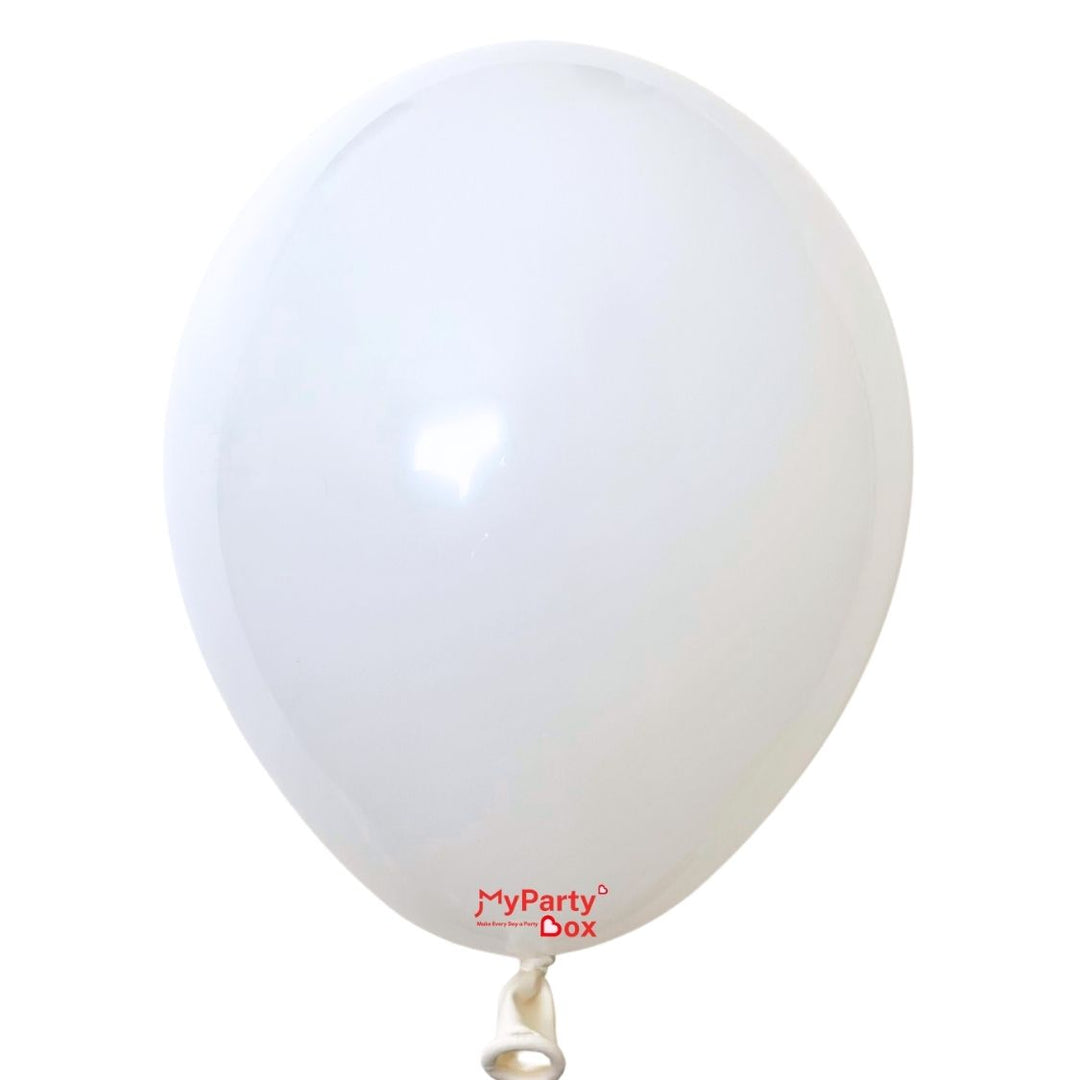 Sempertex White Large 18"(45cm) Latex Balloon