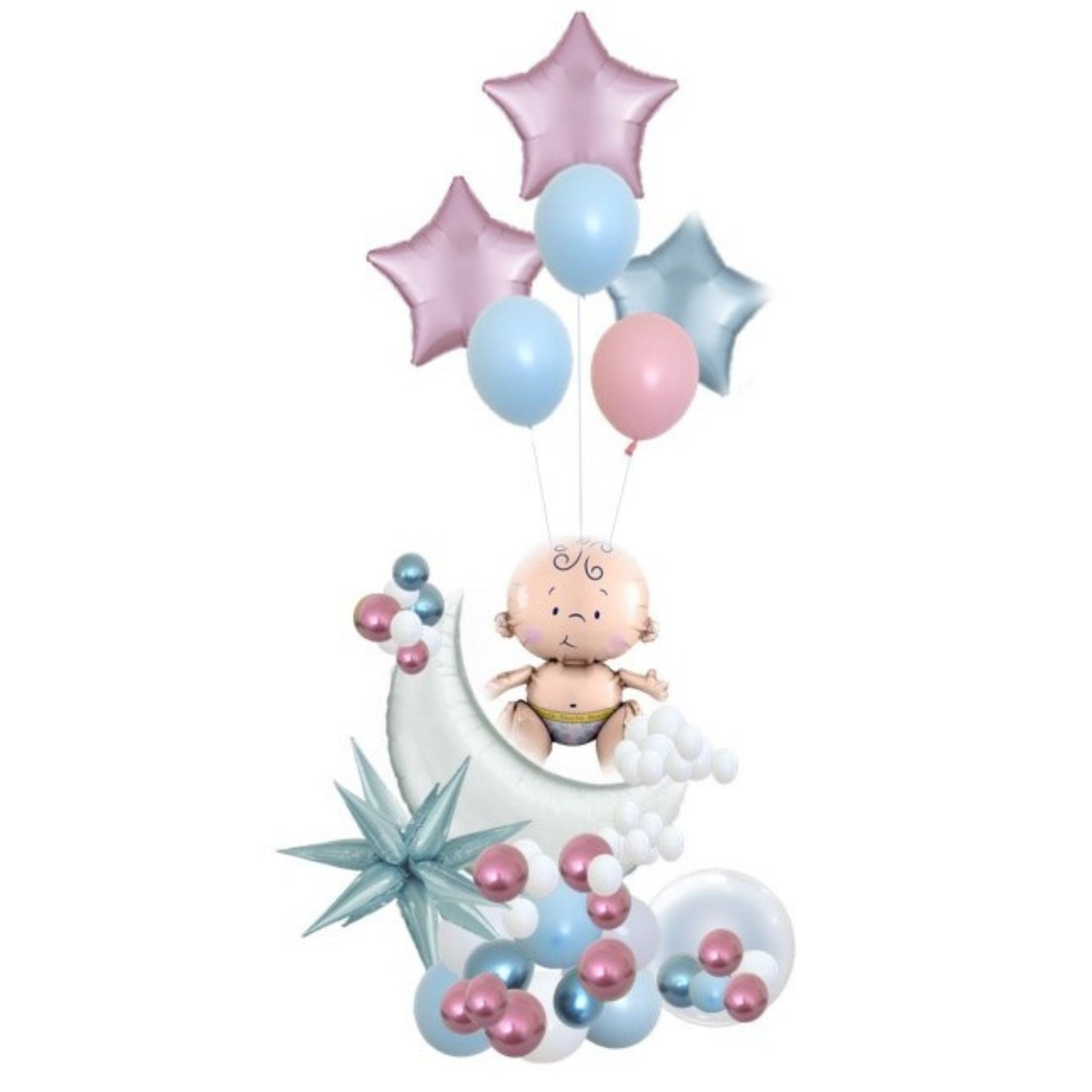 My Party Box Boy or Girl Gender Reveal Balloon Bouquet