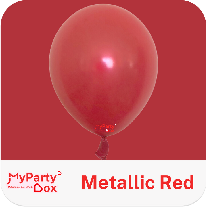 Sempertex Metallic Red Latex balloon Color Chart