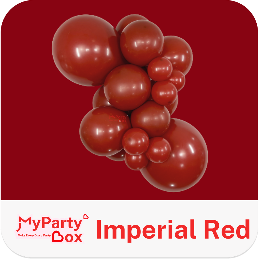 Sempertex Imperial Red Latex Balloon Cluster