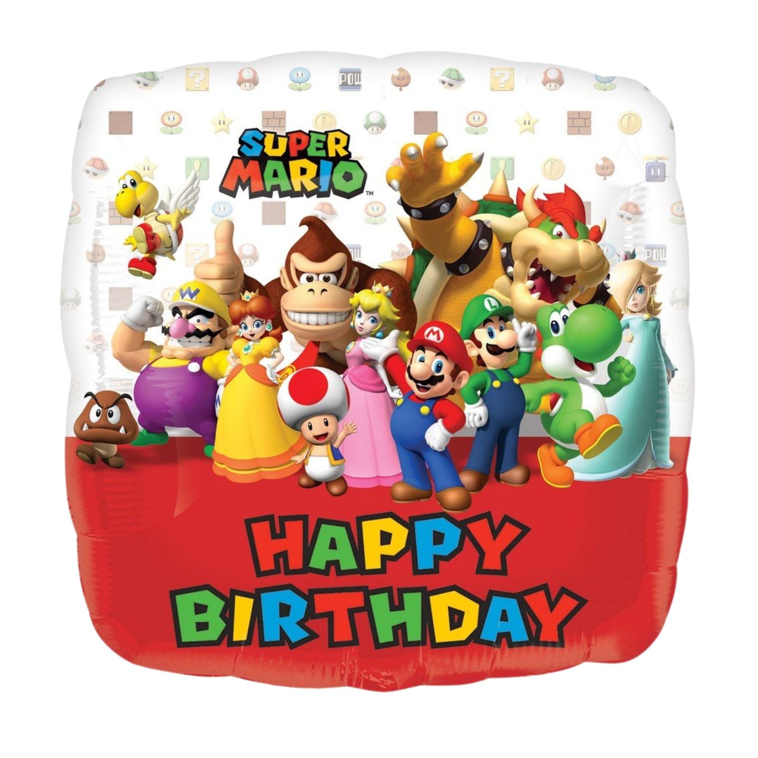 Anagram Super Mario Brothers Happy Birthday Foil Balloon