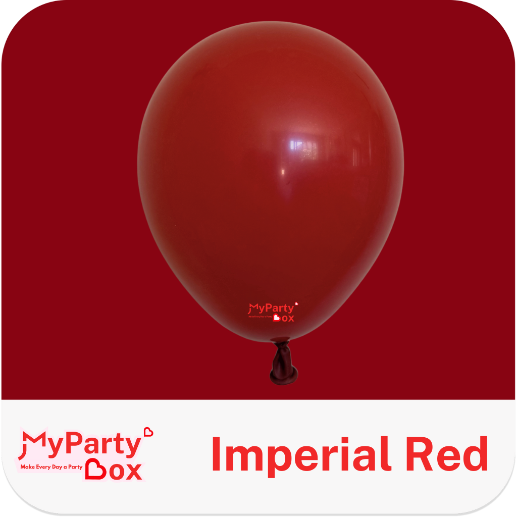  Sempertex Imperial Red Latex Balloon Color Chart