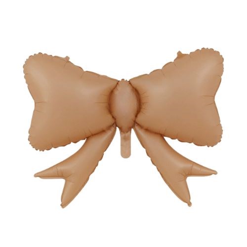 Brown Bow Foil Shape Balloon