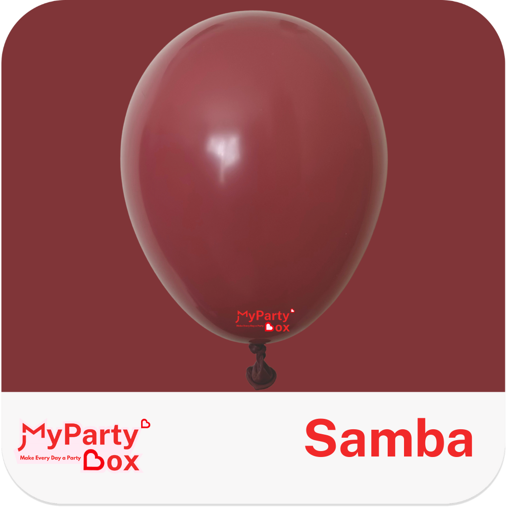Tuftex Samba Latex Balloon Color Chart