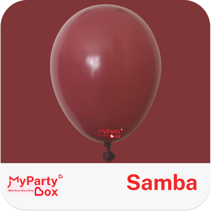 Tuftex Samba Latex Balloon Color Chart