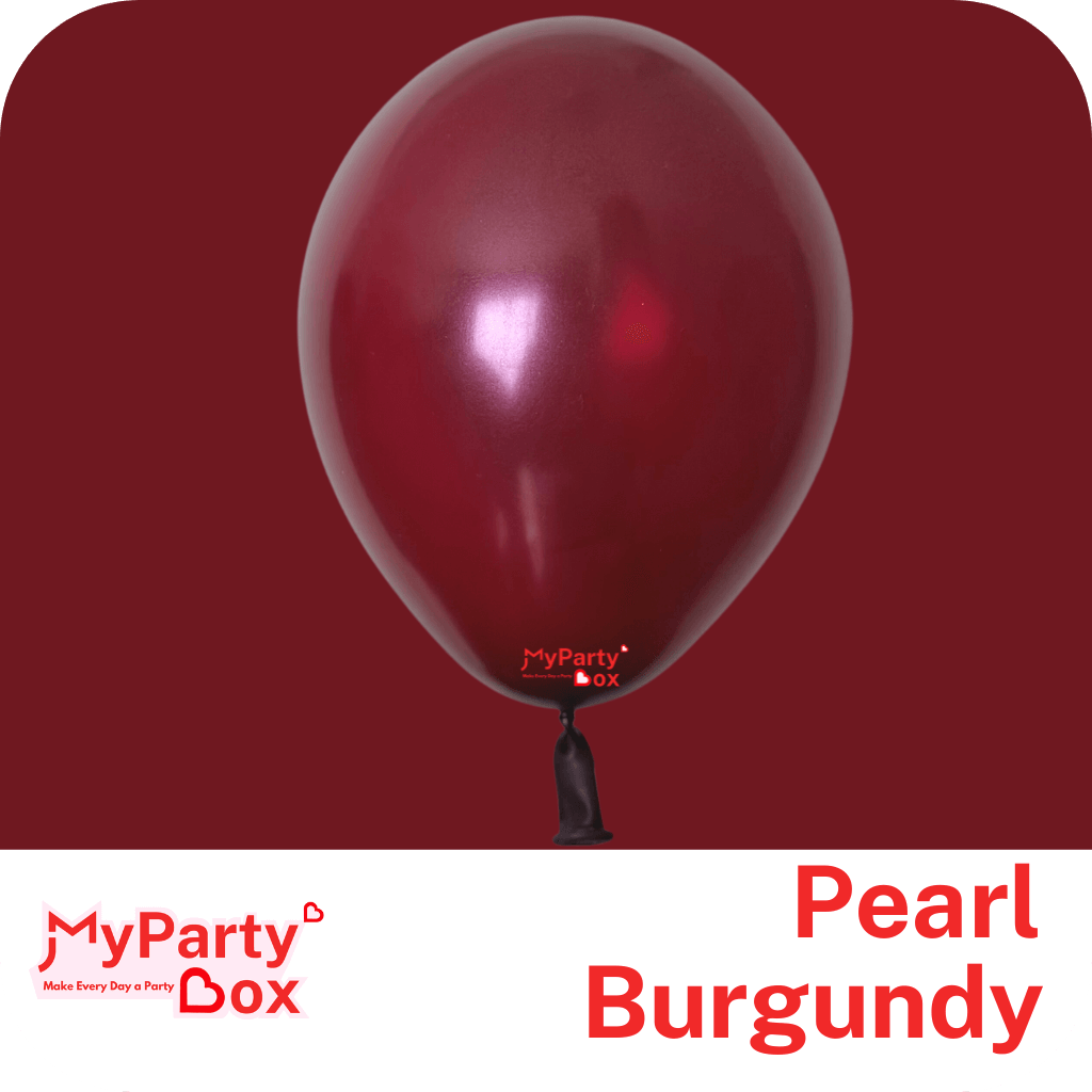 11" (28cm) Pearl Burgundy Latex Balloon