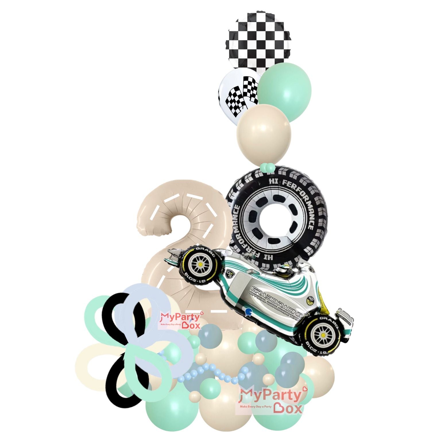 Race Car Balloon Bouquet