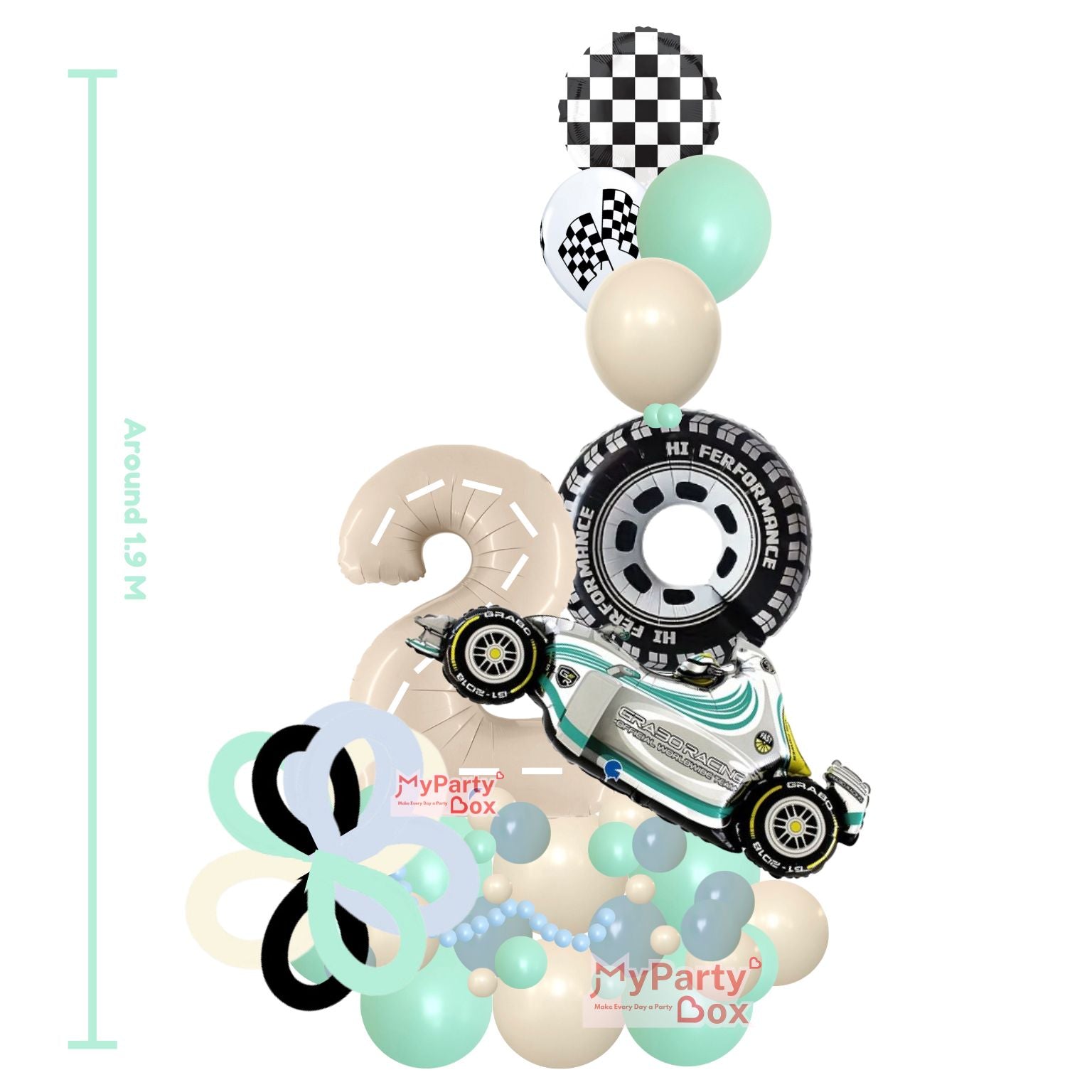 Race Car Balloon Bouquet