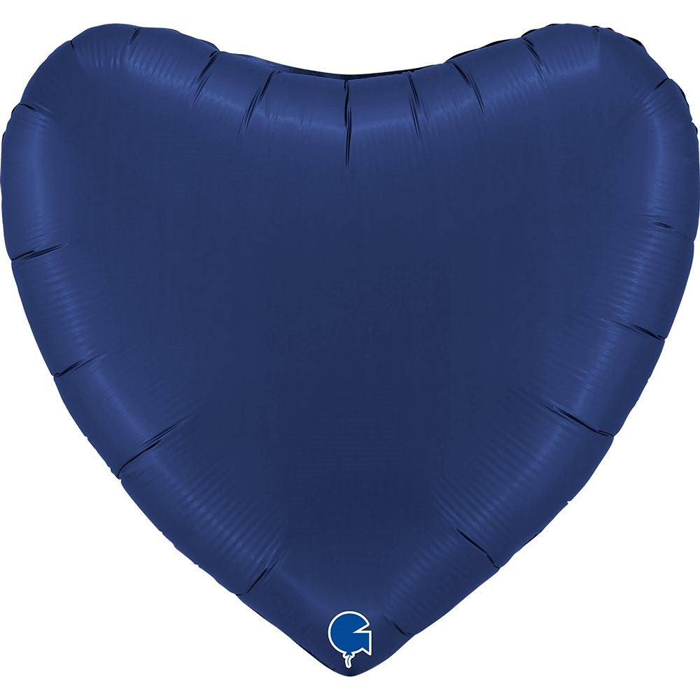 Dark Blue Jumbo Foil Heart Balloon
