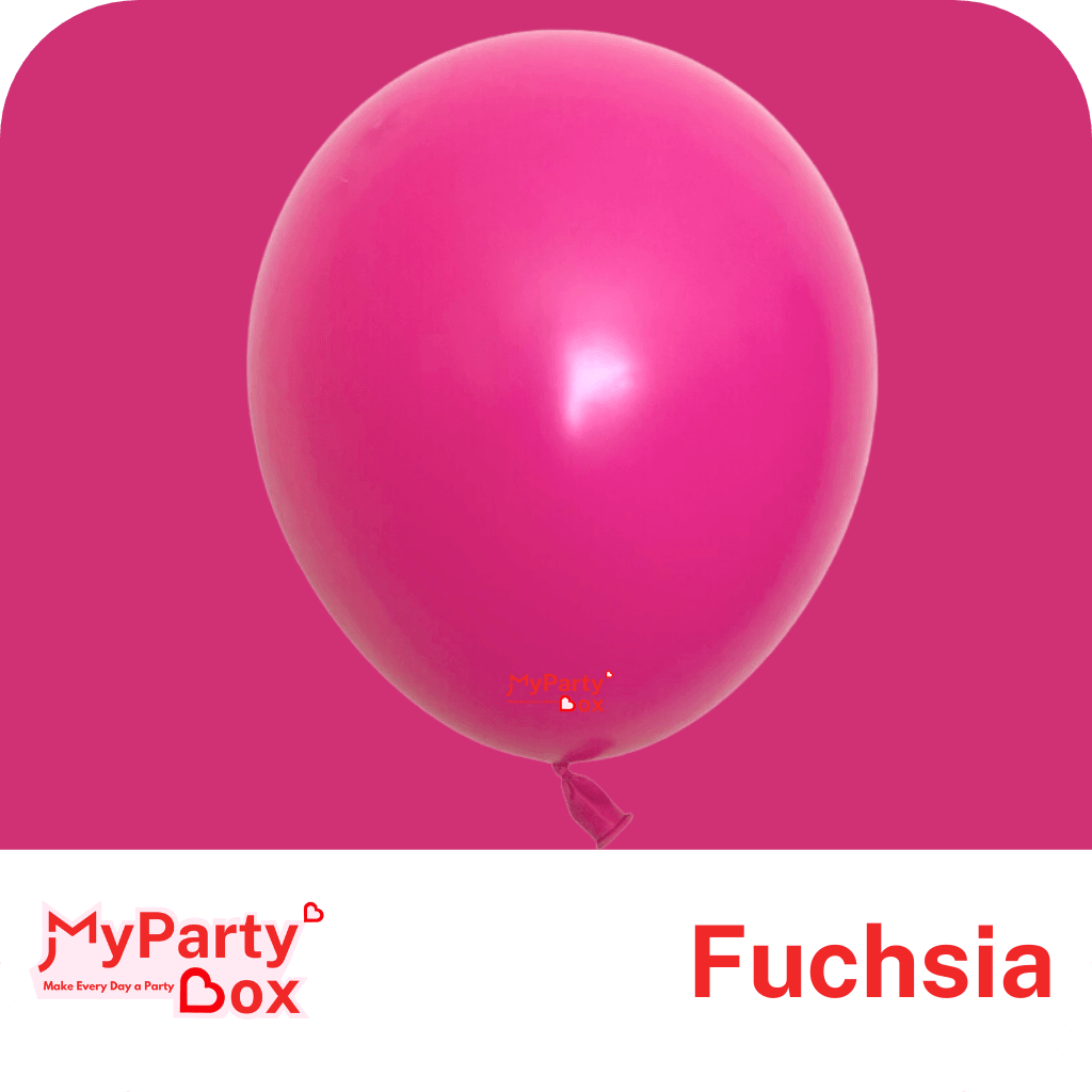 5" (12cm) Fashion Fuchsia Mini Latex Balloons