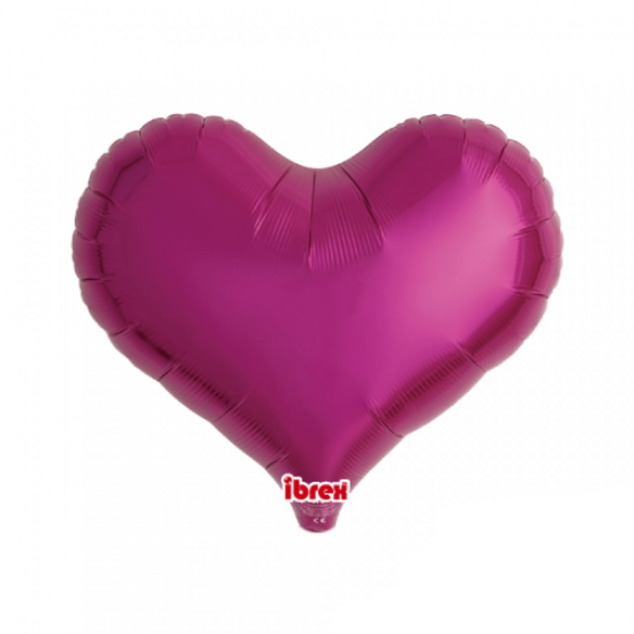 Metallic Magenta Jelly Heart Foil Balloon (unpackaged)