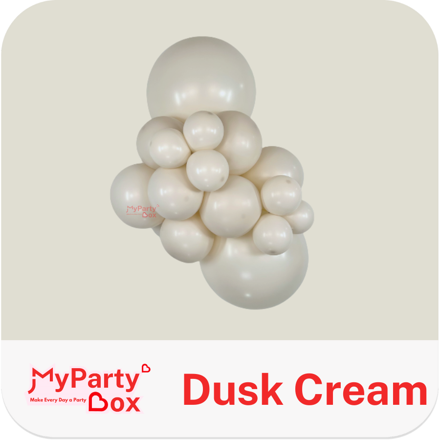 Sempertex Dusk Cream Latex Balloon Cluster
