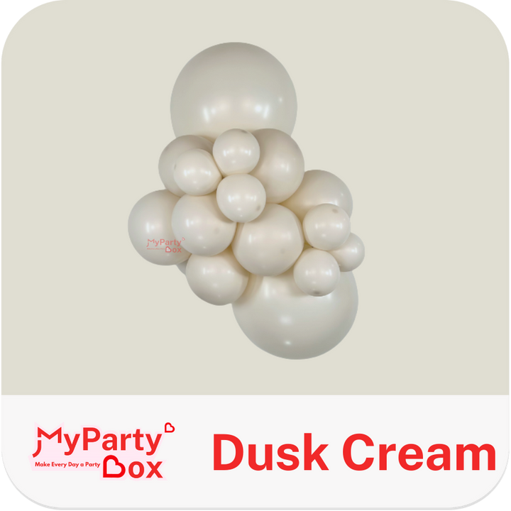 Sempertex Dusk Cream Latex Balloon Cluster