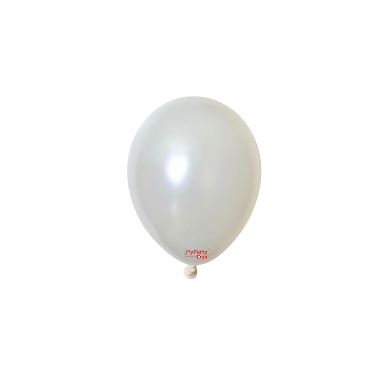 Sempertex Satin White Latex Balloon Mini Size 5"(12cm)
