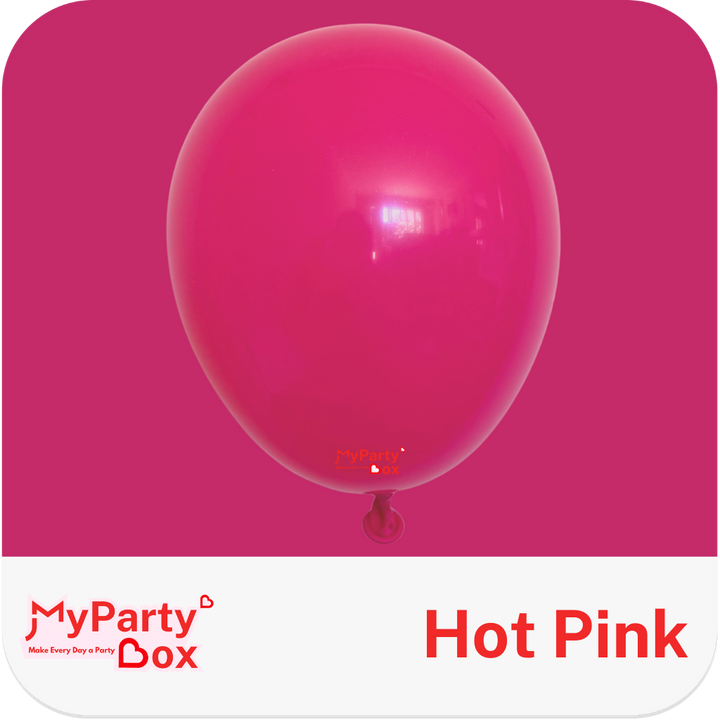 Tuftex Hot Pink Latex Balloon Color Chart