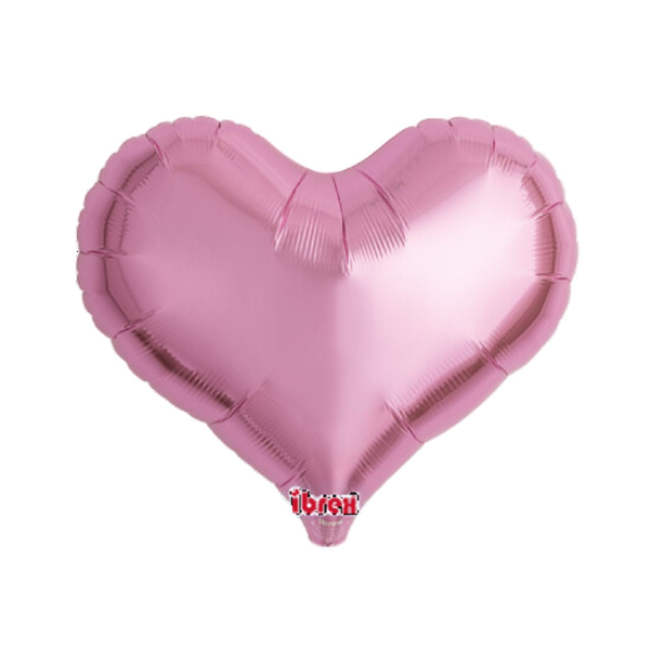 Ibreh Metallic Pink Jelly Heart Foil Balloon (unpackaged)