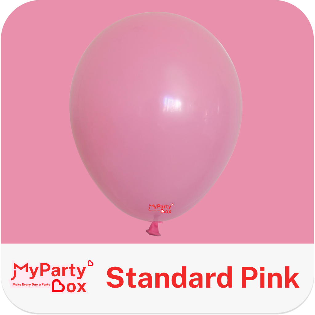 Tuftex Standard Pink Latex Balloon Color Chart