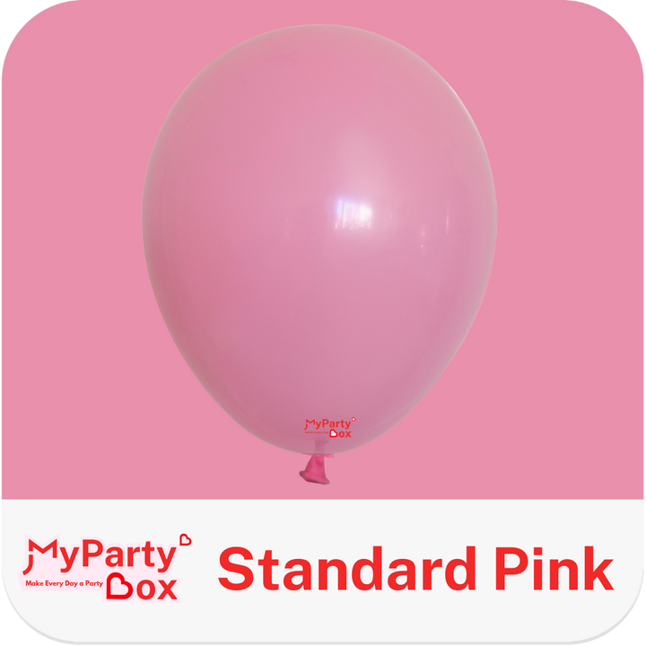 Tuftex Standard Pink Latex Balloon Color Chart