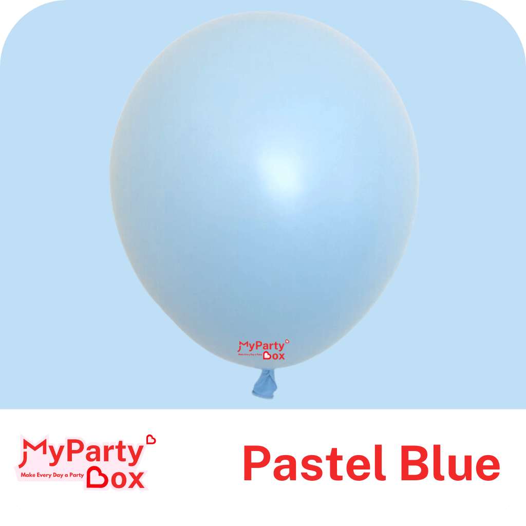 5" (12cm) Pastel Matte Blue Mini Latex Balloon