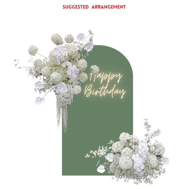 Pure Grace – Classic White Floral Hanging Arrangement