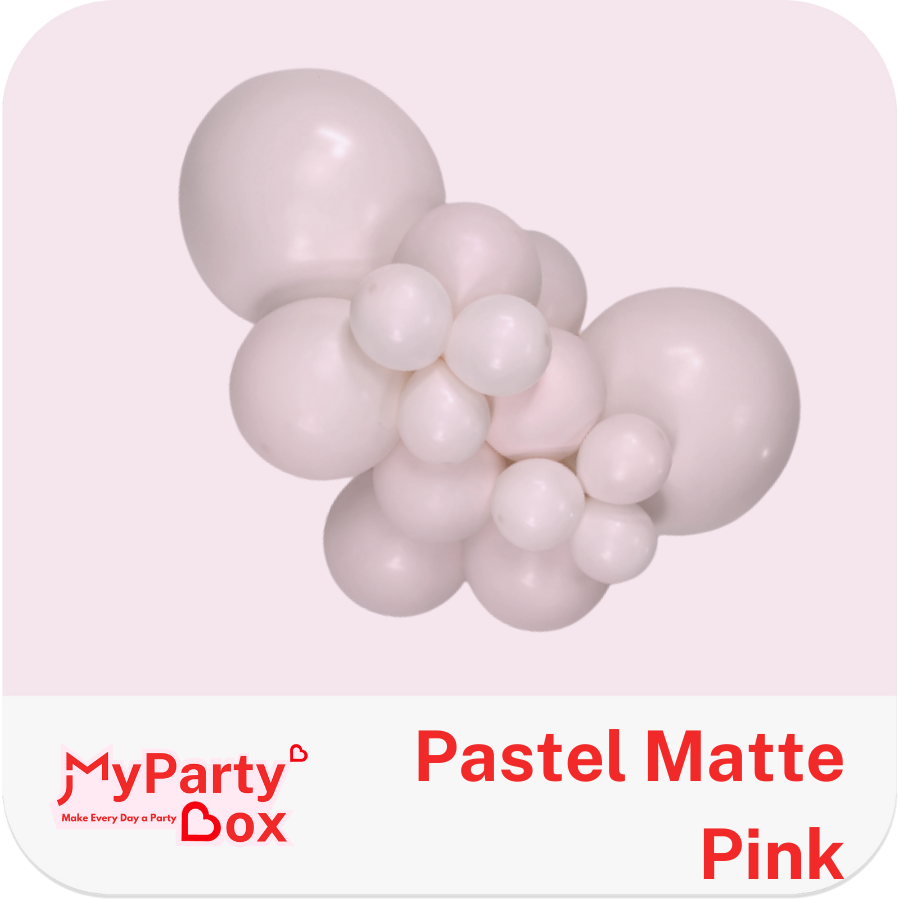 Sempertex Pastel Matte Pink Latex Balloon Cluster