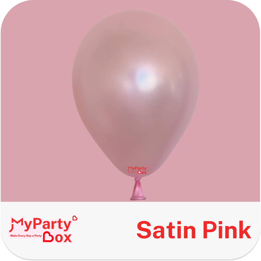 Sempertex Satin Pink Latex Balloon Color Chart