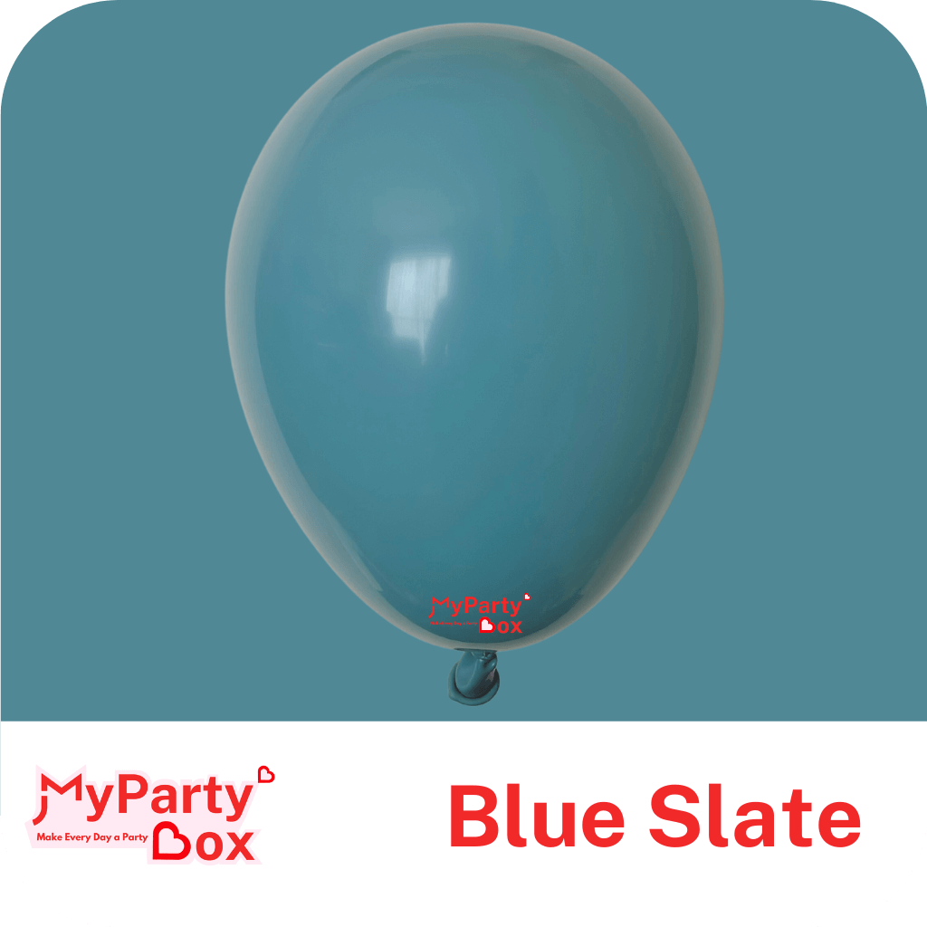11"(28cm) Fashion Blue Slate Regular Latex Balloon