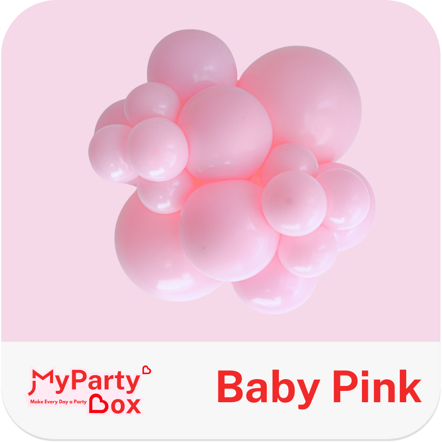 Tuftex Baby Pink Latex Balloon Cluster