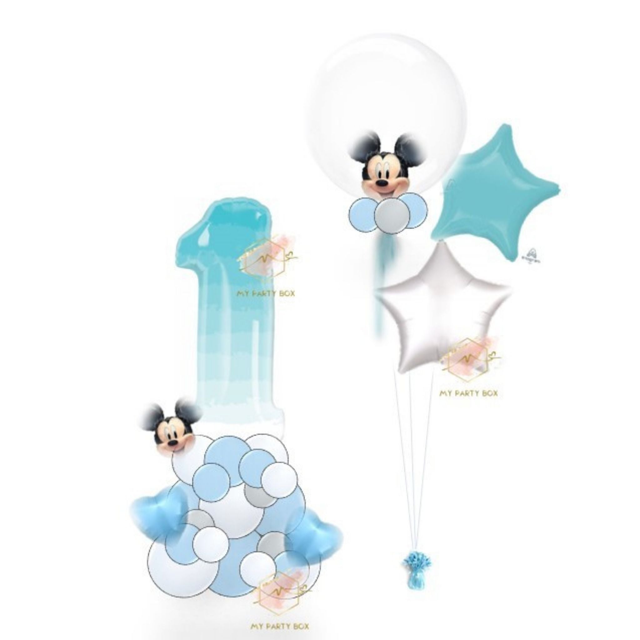 My Party Box Blue Mickey Mouse Balloon Bouquet