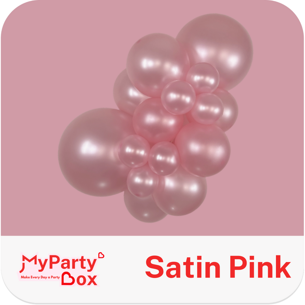 Sempertex Satin Pink Latex Balloon Cluster