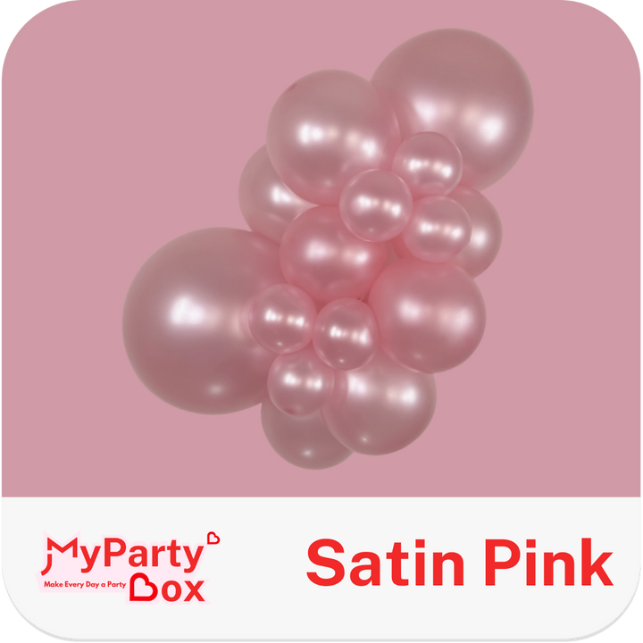 Sempertex Satin Pink Latex Balloon Cluster