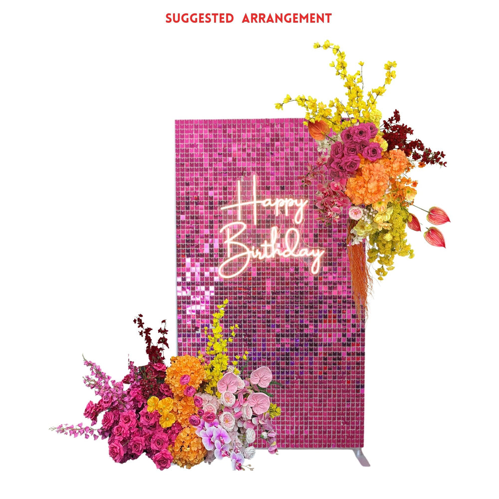 Fiesta Flora – Bright Pink, Yellow & Orange Hanging Floral Arrangement