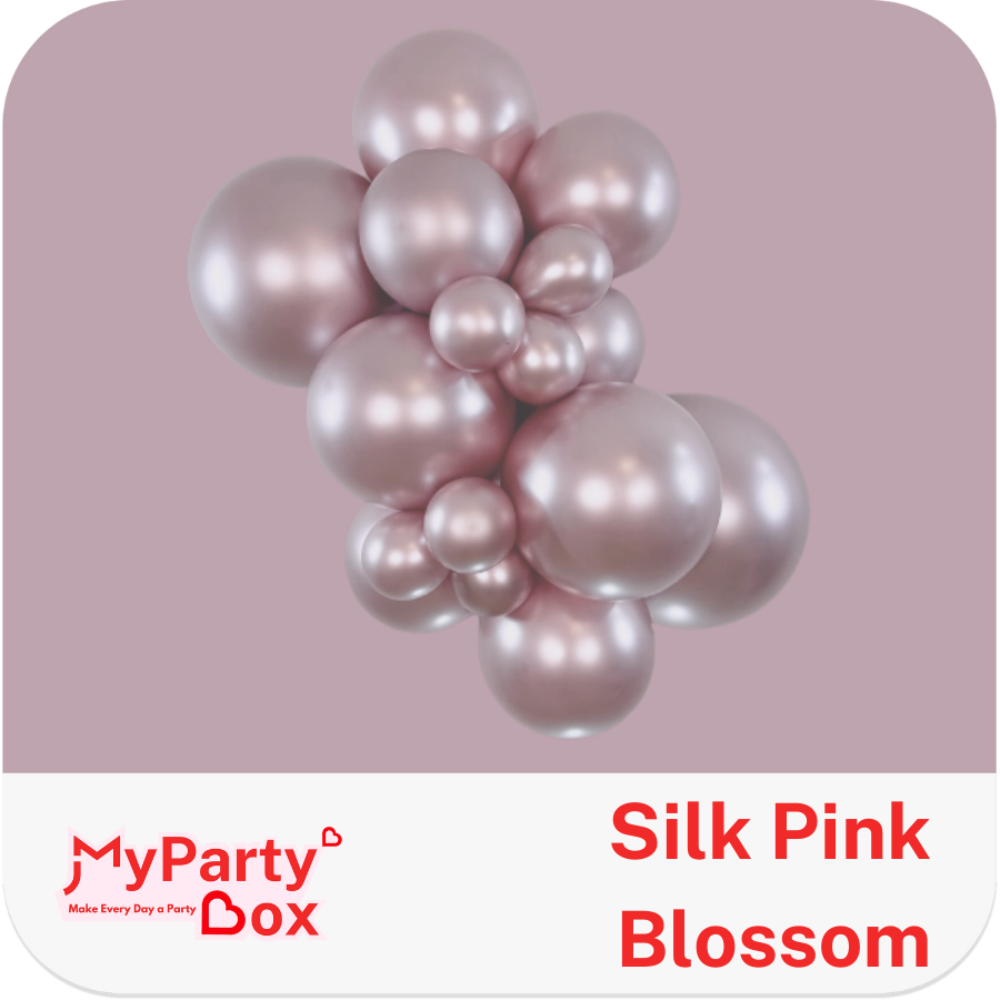 Sempertex Silk Pink Blossom Latex Balloon Cluster