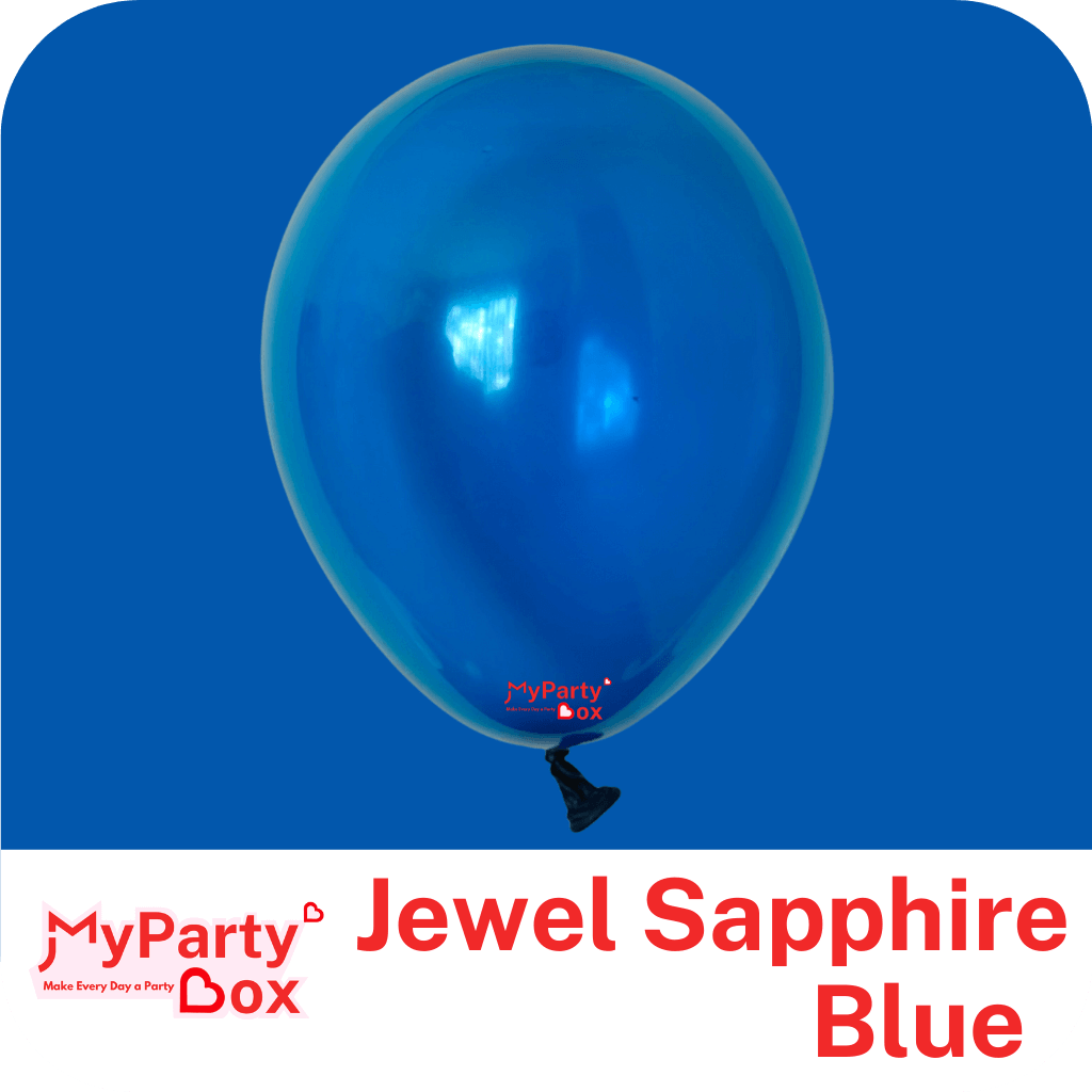 11" (28cm) Jewel Sapphire Blue Regular Latex Balloon