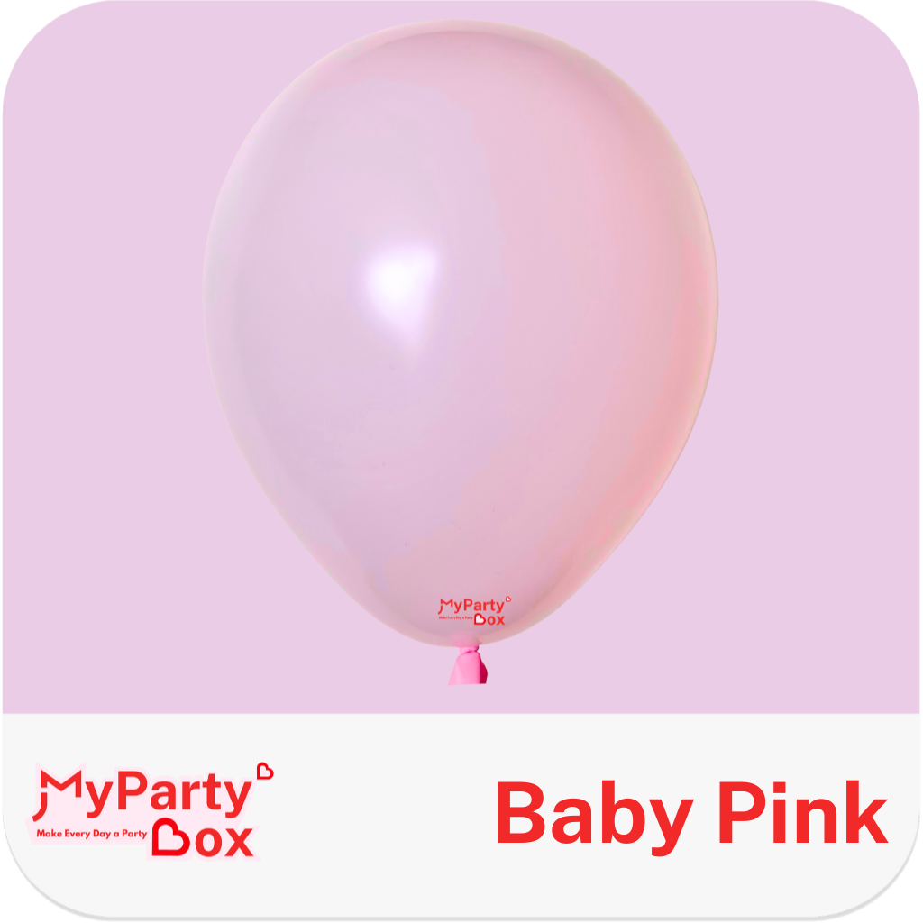 Tuftex Baby Pink Latex Balloon Color Chart