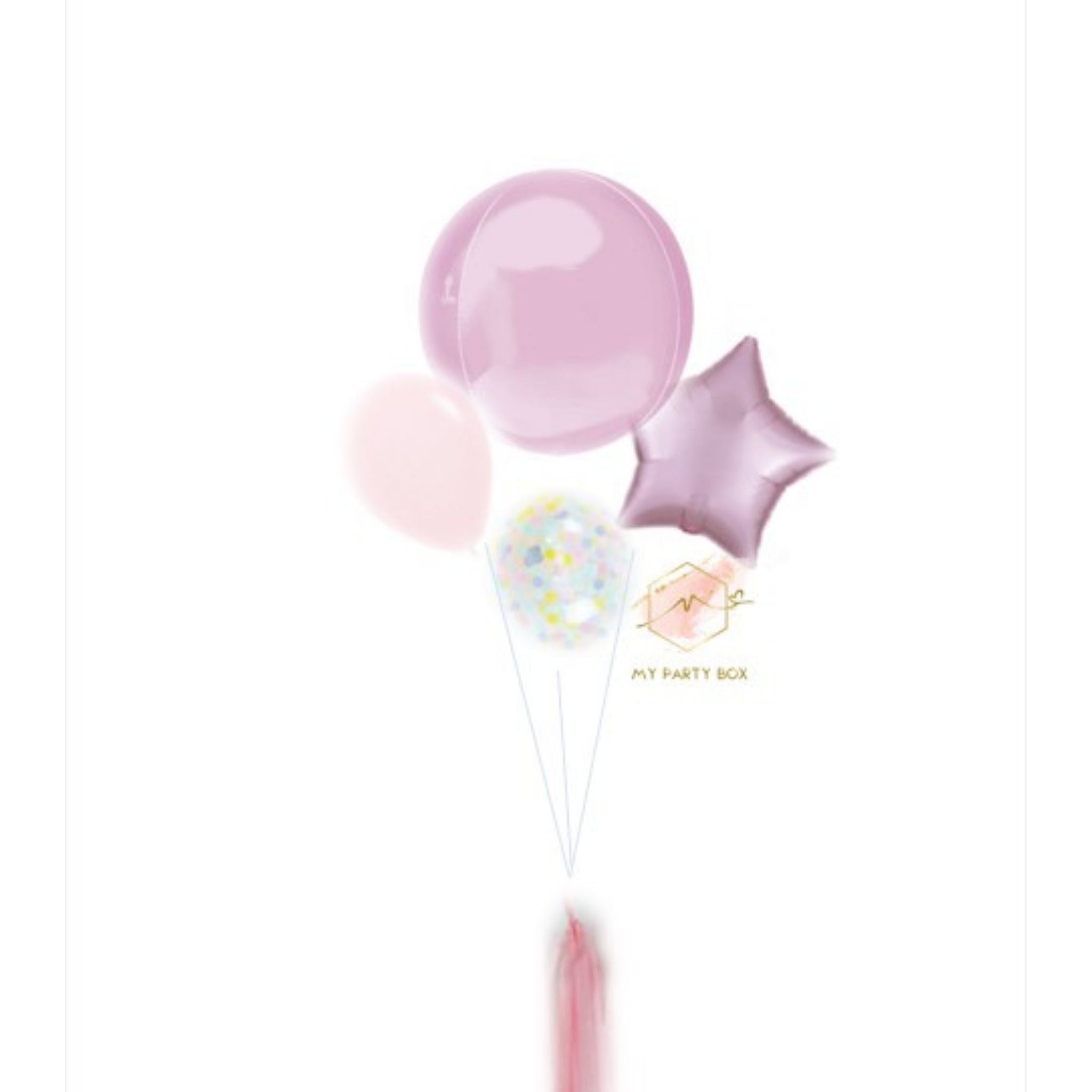 My Party Box Pastel Pink Basic Balloon Bouquet