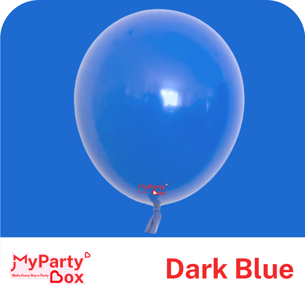 11" (28cm) Standard Dark Blue Latex Balloon