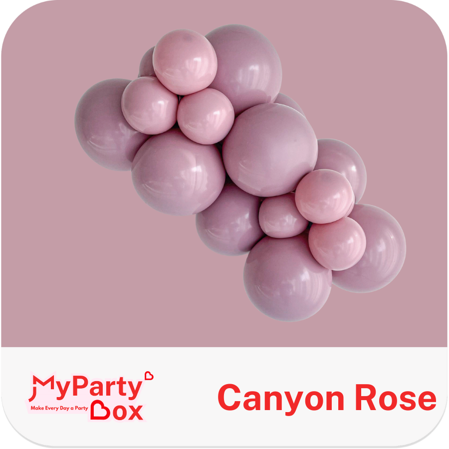 Tuftex Canyon Rose Latex Balloon Cluster