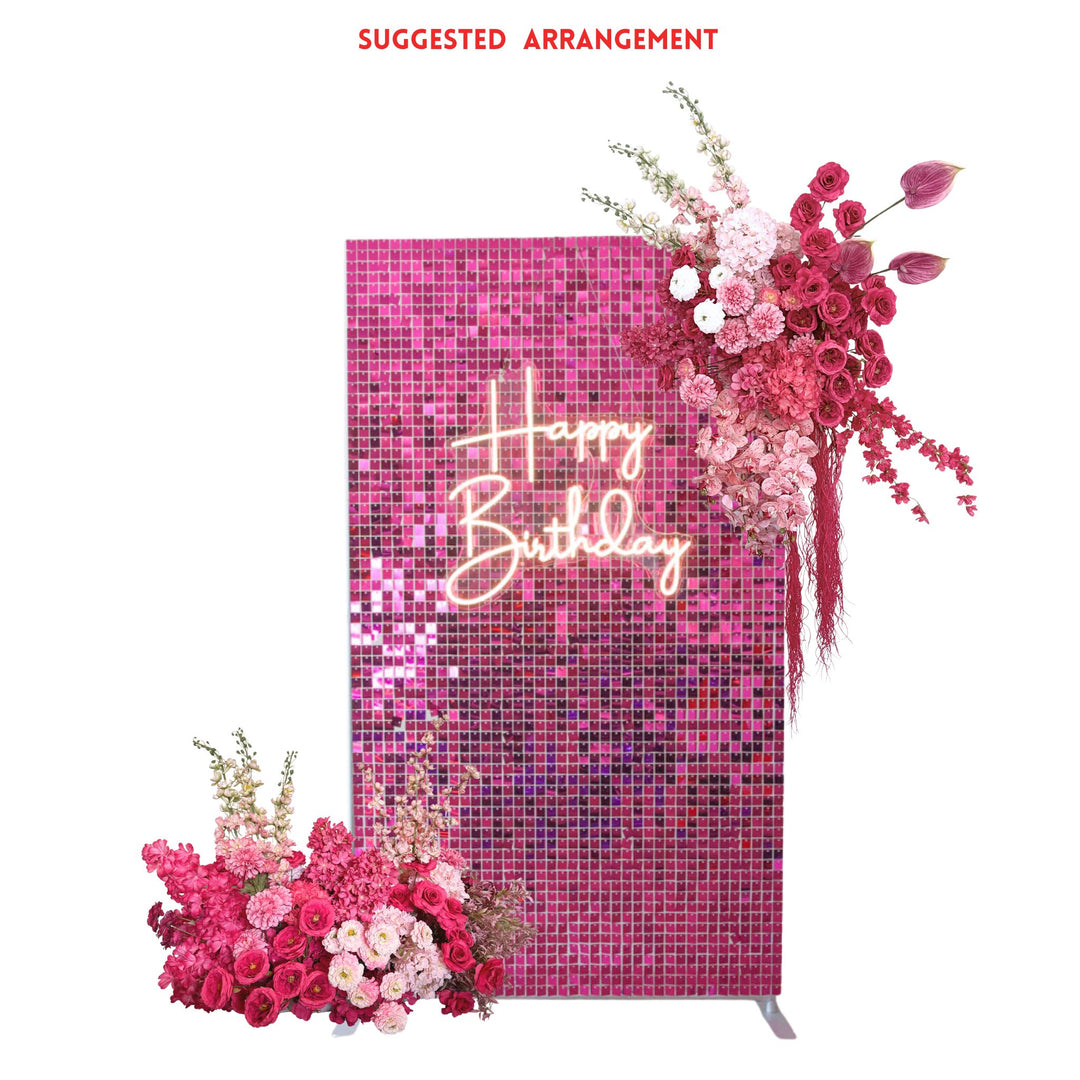 Berry Blush – Deep Pink & Rosé Floral Arrangement Combo