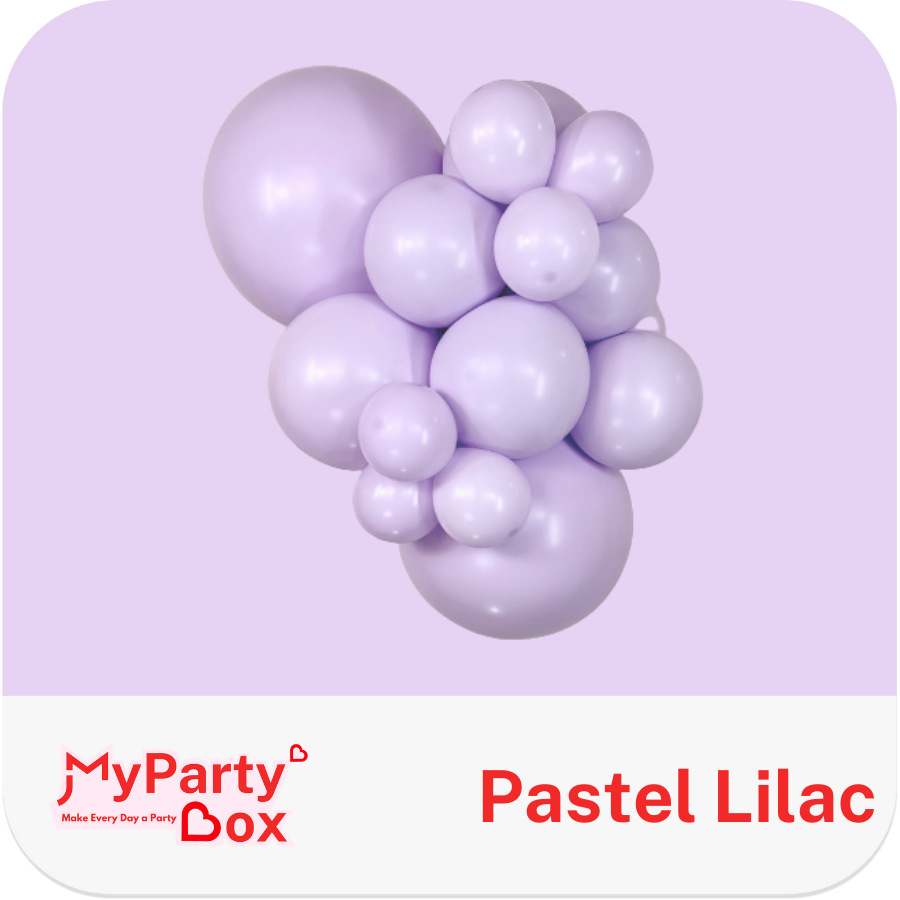 Sempertex Pastel Matte Lilac Latex Balloon Cluster