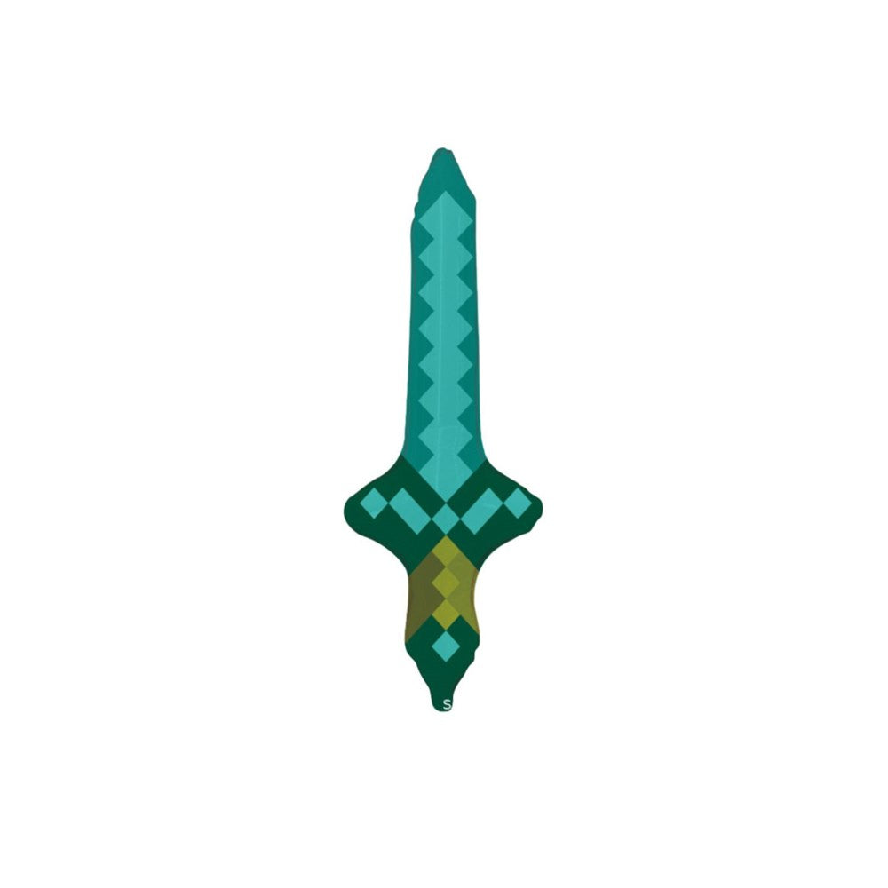 Minecraft Green Sword Air Fill Foil Balloon (unpackaged)   
