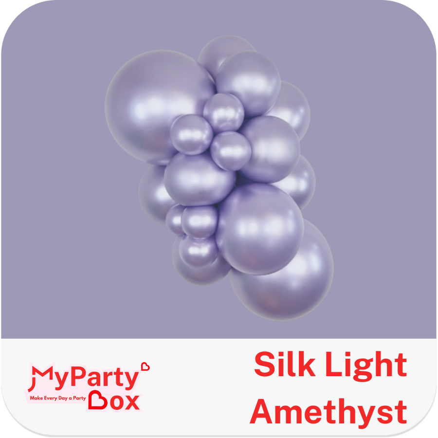 Sempertex Silk Light Amethyst Balloon Cluster