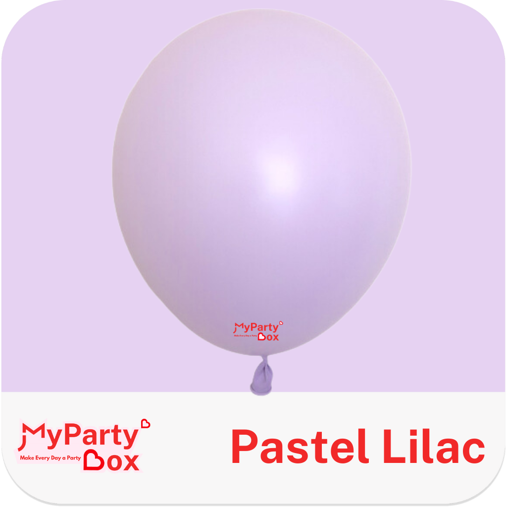 Sempertex Pastel Matte Lilac Latex Balloon Color Chart